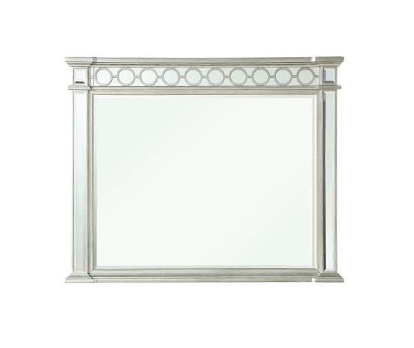 Varian - Mirrored Designed Mirror - Silver on Sale