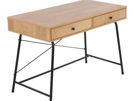 Casper - Industrial Desk - Black   Brown Online Hot Sale