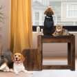 Pet Bunk Bed With Removable Step For Dogs And Cats, Multi-Level Bed Window Perch Seat Platform With Cushion And Cat Scratch Pad, Indoor Use - Dark Brown on Sale