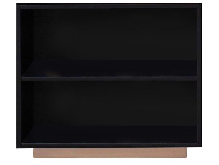 Vanessa - 2 Compartment Bookshelf - Black   Gold on Sale