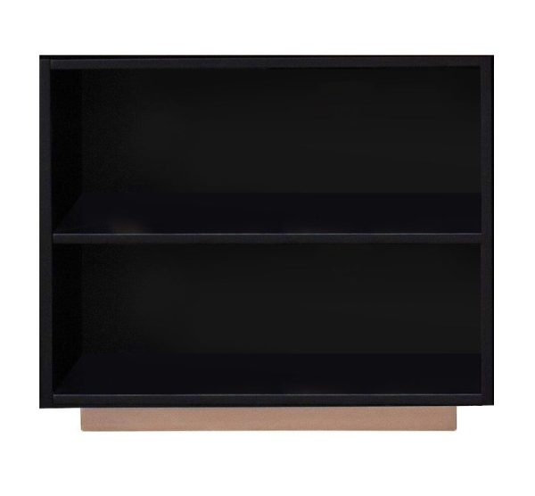 Vanessa - 2 Compartment Bookshelf - Black   Gold on Sale