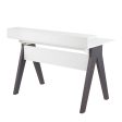 Wishbone - Contemporary Desk - Gray   White Sale