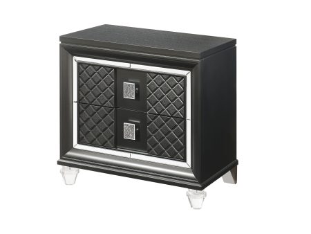 Sawyer - Metallic Nightstand - Gray Sale