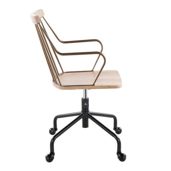 Preston - Farmhouse Adjustable Office Chair Hot on Sale