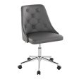 Marche - Contemporary Swivel Task Chair With Casters For Sale