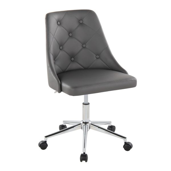 Marche - Contemporary Swivel Task Chair With Casters For Sale