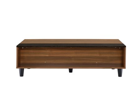 Avala - Coffee Table With Lift Top - Walnut   Black For Sale