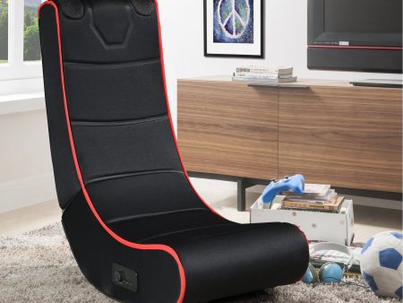 Foldable Gaming Chair With Onboard Speakers - Black Fashion