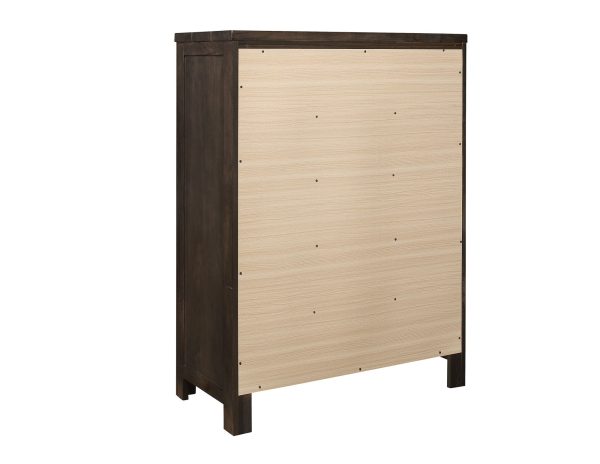 Verna - 5 Drawer Chest - Brown Online Sale