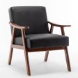 Accent Chair, Classic, Mid Century Modern For Extra Seating - Black Online Sale