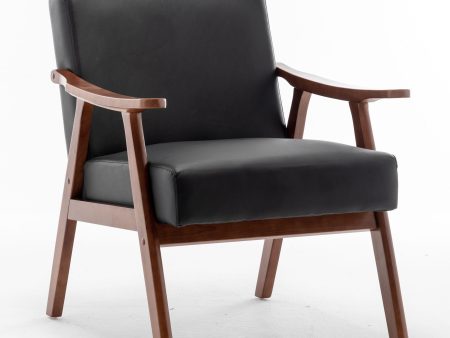 Accent Chair, Classic, Mid Century Modern For Extra Seating - Black Online Sale