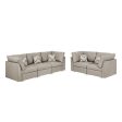 Amira - Fabric Sofa And Loveseat Living Room With Pillows (Set of 2) Sale