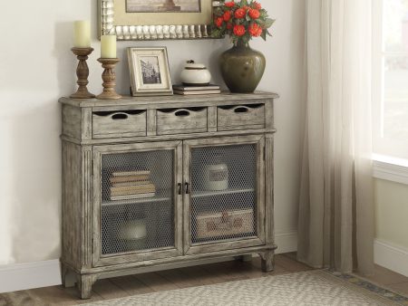 Vernon - Weathered Console Cabinet - Gray on Sale