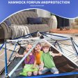 10Ft Climbing Dome For Kids Jungle Gym Apply To Park Dome Climber With Hammock Playground Equipment - Colorful on Sale