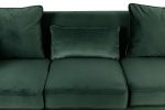 Bayberry - Velvet Sofa Loveseat Living Room Set - Green Cheap