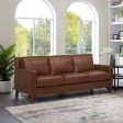 Ashby - Leather Sofa - Pecan For Sale