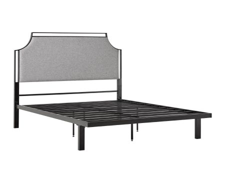 Bed Traditional Upholstered Metal Discount