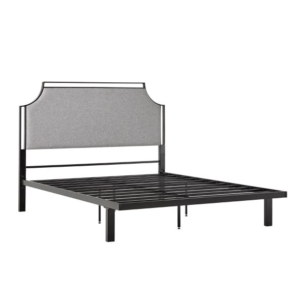 Bed Traditional Upholstered Metal Discount