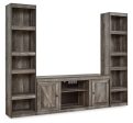 Wynnlow - Gray - 3-Piece Entertainment Center For Discount