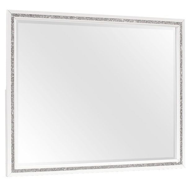 Almera - Glitter Mirror - White Supply