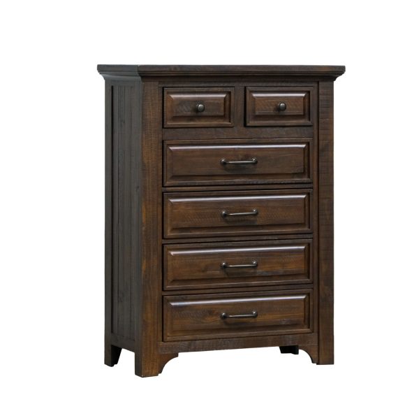 Verna - 6 Drawer Chest - Brown Supply