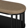 Scandi - Upholstered Top Storage Bench With Lower Shelf - Black Supply