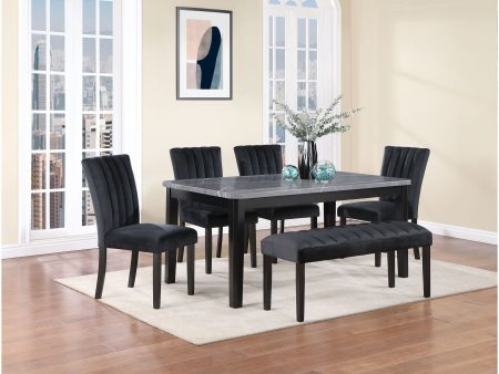 Vhong - Dining Table And Dining Chair Set - Gray For Cheap