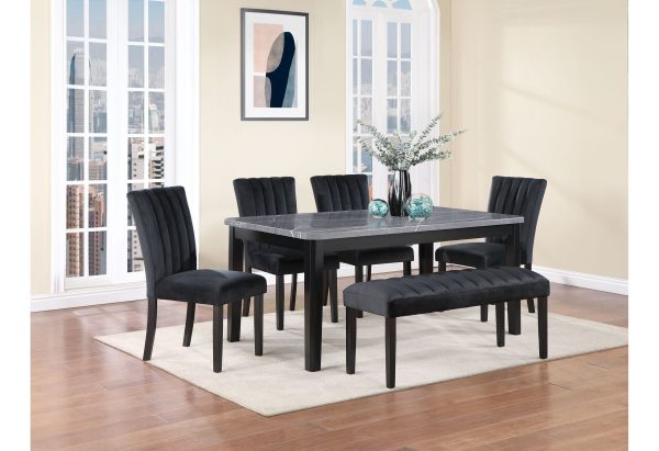 Vhong - Dining Table And Dining Chair Set - Gray For Cheap