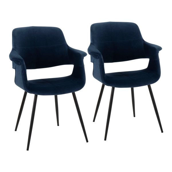 Vintage Flair - Glam, Art Deco Chair (Set of 2) Hot on Sale