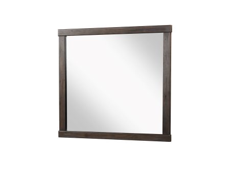 Square Mirror With Knotty - Brown Supply