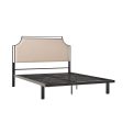 Bed Traditional Upholstered Metal Discount