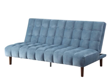 Yolandi - Velvet Adjustable Sofa - Teal Blue Hot on Sale