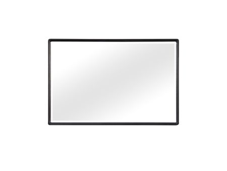 Rectangle Wood Mirror - Black Online