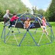 10Ft Climbing Dome For Kids Jungle Gym Apply To Park Dome Climber With Hammock Playground Equipment - Colorful on Sale