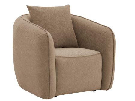 Keith - Chenille Chair With 1 Matching Color Toss Pillows on Sale