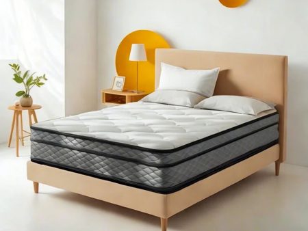 12  Euro Top Pocket Coil And Cooling Gel Memory Foam Highly Breathable Quilted Cover Hybrid Mattress, Pressure Relief, And Motion Isolation, Certipur-Us In A Box Online Sale