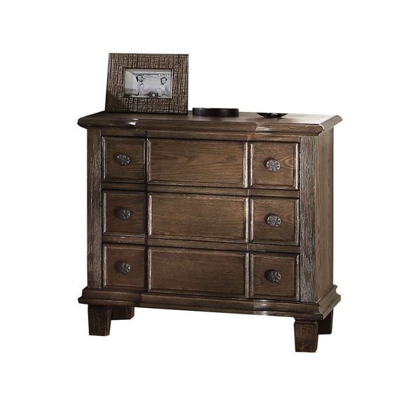 Baudouin - Weathered Nightstand - Oak Online