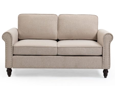 Loveseat Sofa, Mid-Century Modern Couches For Living Room, Button Tufted Sofa Online