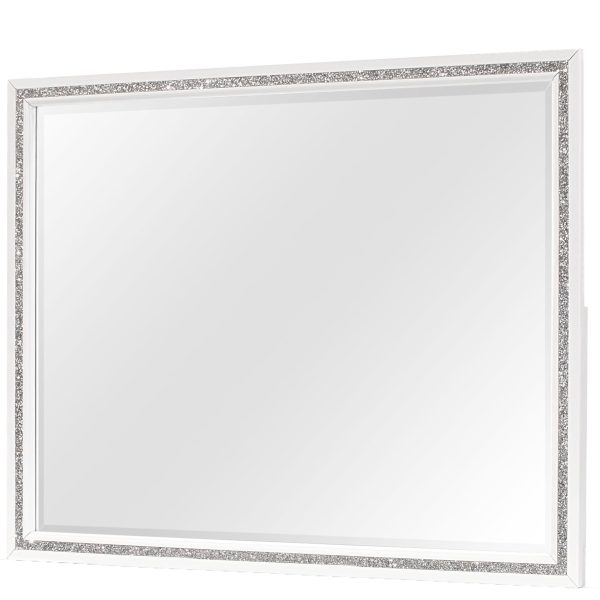 Almera - Glitter Mirror - White Supply