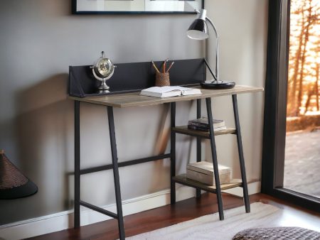 Garima - Legs Writing Desk - Rustic Oak   Black on Sale