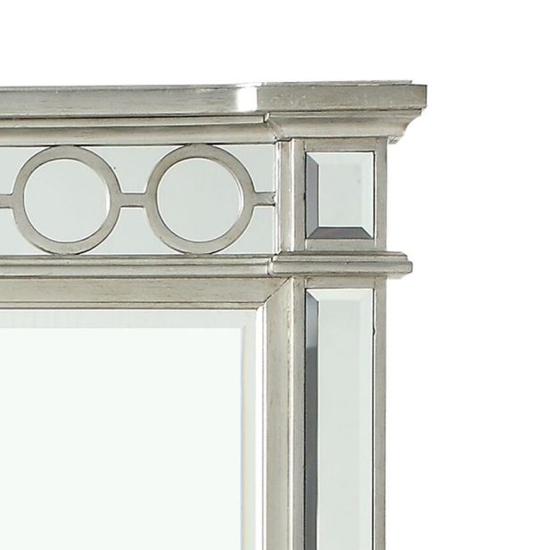 Varian - Mirrored Designed Mirror - Silver on Sale