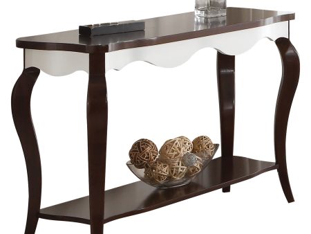 Mathias - Sofa Table - White   Walnut Discount