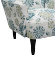 Flora - Floral Accent Chair - Blue Hot on Sale