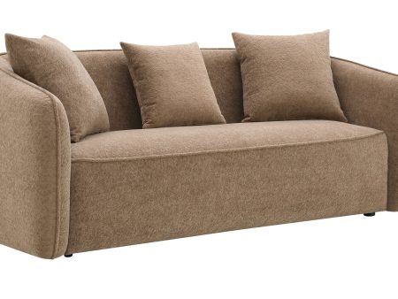 Keith - Chenille Sofa With 3 Matching Color Toss Pillows Online Sale