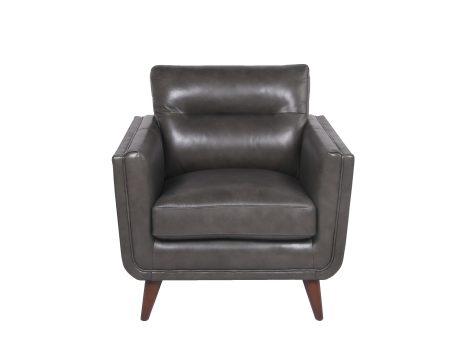 Mid-Century Leather Chair For Discount