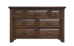 Verna - 7 Drawer Dresser - Brown For Cheap