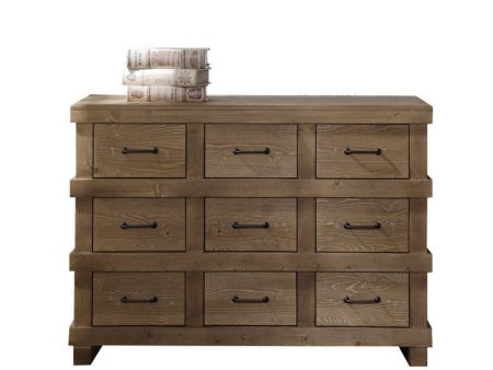 Adams - Anqtique Dresser - Brown Oak Supply