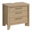 Clove - 3 Drawer Nightstand - Tan Discount