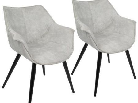 Wrangler - Industrial Chair (Set of 2) - Light Gray For Discount