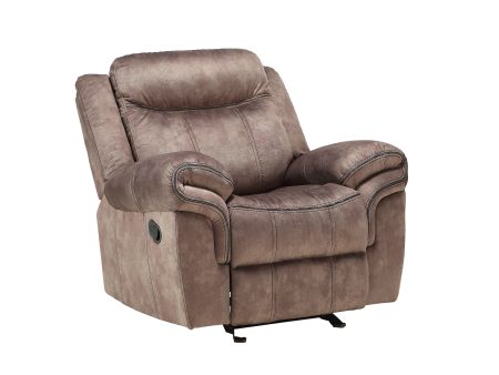 Zubaida - Two Tone Velvet Glider Recliner For Cheap